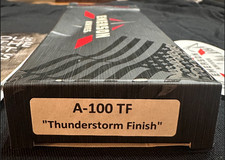 Emerson A-100 TF Thunderstorm 154CM Plain Edge Black G-10 Box Papers USA picture
