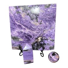 Charoite Set - Slab, Sphere, Tower - CHAROITESET-003 picture
