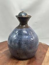 Westwind Pottery Oil Lamp Vase Handmade Signed picture