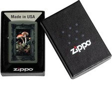 🔥 Genuine ZIPPO Outdoor Mellow Mushroom Design Lighter 46841 NEW & Sealed picture