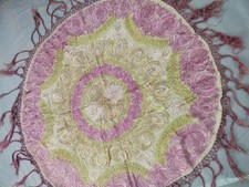 Vintage Matyo Hungarian Silk Embroidery Folk Art Traditional Floral Handwork picture