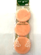 KAY DEE of HOLLYWOOD HOLLYWOOD GLAMOUR  PEACH POWDER PUFFS SEALED Vintage NOS picture