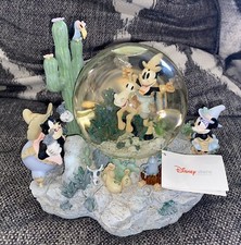 Disney Two Gun MickeyMouse Musical Snow Globe Plays Home on the Range picture
