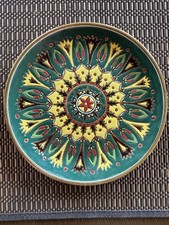Neofitou Keramik Greek Wall Plate 8.25” Faliraki Rodos Floral Handmade picture