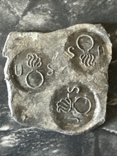 Ww1 Ww2 Us Military Lead Stamped Seal Test Stamps? Rare  Item Lead Arsenal Seal. picture
