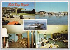 Overton Nevada, Echo Bay Resort Hotel, TV ON, Advertising, Vintage Postcard picture