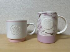 No Box Starbucks Mug Cup Set SAKURA 2023 Limited Unused Very Nice  296/355ml picture