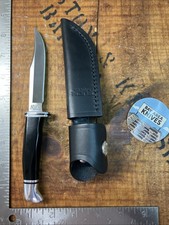 Vintage 2005 Buck 102 Woodsman Fixed Blade Hunting Knife - Idaho Tang Xlnt Cond picture