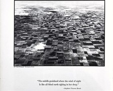 Illinois Grainland Aerial View Stephen Vincent Benet 1935 Vtg Fortune Mag Image picture