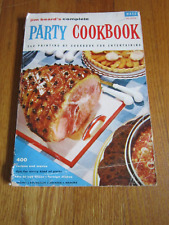 Vtg James Beard 1950s Party Cookbook Menus Retro Recipes Entertaining Elegant picture