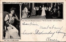 1907 Mrs. Fiske The New York Idea Lyric Theatre NYC Postcard Vintage picture