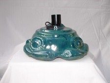 1970's VINTAGE Atlantic Mold Ceramic Christmas Tree GREEN Bottom BASE ONLY picture