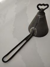 Vintage Early Ice Cream Scoop Heart Turn Key Cone Shaped Soldered Metal #5 picture