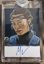 SWAU Artist Series Sketch Mercedes Varnado Koska Reeves Candice Dailey Auto picture