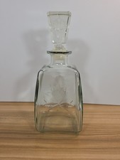 VTG John McNaughton Whiskey Decanter - Maple Leaf Designed by Anchor Hocking Co. picture