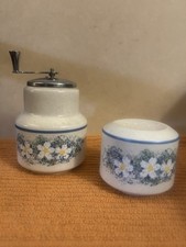Vintage Lenox Dewdrop Temper-ware Salt Shaker & Pepper Mill Set Grinder  picture