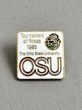 Ohio State OSU 1985 Tournament Of Roses Rose Parade Enamel Lapel Pin Pinback picture