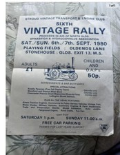 Vintage Steam Rally Poster picture