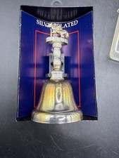 Vintage Kentucky Horse Jockey Silverplated Bell Souvenir In Display Case  picture