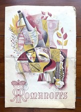 Vintage 1950s Romanoffs Restaurant Menu Beverly Hills Rodeo Drive Los Angeles picture