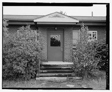 Photo:Main Building East Front Entrance Brick Facade 1960s picture