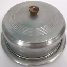 Vintage Kromex Aluminum Cake Display Pan With Lid *READ picture