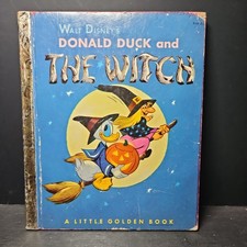 Donald Duck and the Witch 1953 Little Golden Book D34 A 1st Printing Disney picture