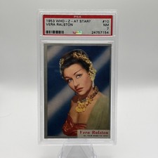 1953 Topps Who-Z-At-Star? #10 Vera Ralston PSA 7 NM picture