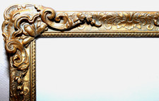 SM ANTIQUE FIT 6 X 8 FRENCH BAROQUE PICTURE FRAME ORNATE WOOD GOLD GILT FINE ART picture