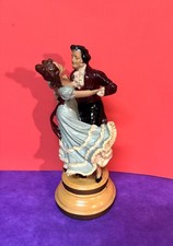 Vintage Colonial Porcelain Dancing Couple - 15.5