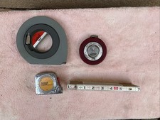 Lot Of 4 Vintage LUFKIN USA MEZURLOCK/CONTRACTOR Tape Measures -100FT picture