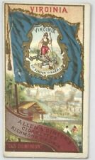 1888 N11 Allen & Ginter’s Flags Of States & Territories Allen & Ginter Virginia picture