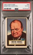 WINSTON CHURCHILL 1952 Look ‘N See #64 PSA 4 VG-EX picture