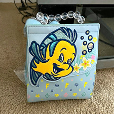 Danielle Nicole Disney The Little Mermaid Flounder Mini Handbag Blue picture