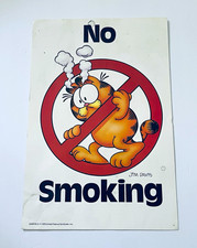 Very Rare 1978 Garfield “No Smoking” Poster Jim Davis - United Feature Syndicate picture