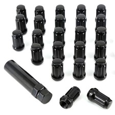 24-Pack M12x1.5 Black Spline Lug Nuts Fit for Toyota Tacoma Tundra picture