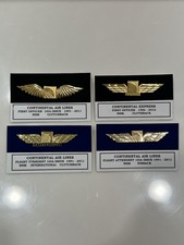 4 Continental Airlines Wings 10th Issue First Officer Flight Attendant Variants picture