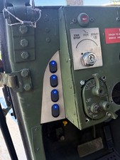 4-GANG Toggle SWITCH PANEL WITH SWITCHES HMMWV M998 Hummer M1123 Stainless Blue picture