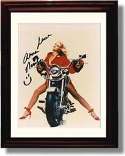 8x10 Framed Anna Nicole Smith Autograph Promo Print - Motorcycle picture