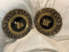 Roman (Antique) Brass & Lacquer Hanging Chargers; 2 - Important & Rare picture