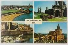 Vintage Fife Scotland United Kingdom The Kingdom of Fife Postcard 1970 picture