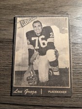 Lou Groza Cleveland Browns 1959 Football Player Panel picture