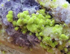 113g rare double face flowery Carlhintzeite&Creedite&Fluorite,Guizhou,China picture