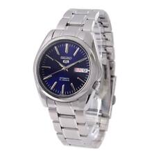 Seiko Watch Five Automatic Round Ceramic Analog snkl43k1 Navy Silver picture