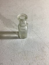 Tiny Blown Medicine Bottle Gets It Embossed On Base Clear Square Ca 1900 Nice picture
