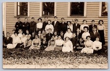 K66/ Townville Pennsylvania RPPC Postcard c1910 High School Students 505 picture