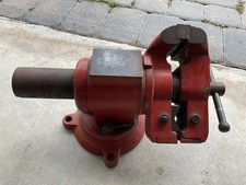 Vtg 5” Combination Rotating Bench Vise Large 60 Pound picture