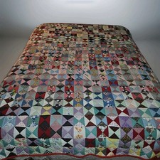 Vtg Handmade Quilt 90