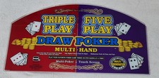 IGT Triple Five Play Draw Poker Top Glass Multi-Hand Multi-Denom picture