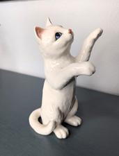 Vintage Beswick Cat white stamped 1883 with Original Label picture